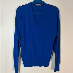 Puritan Blue V-Neck Sweater Classic Style